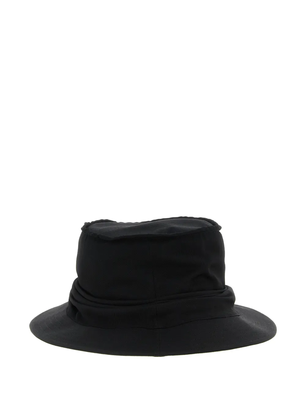  Yohji Yamamoto Drape Wool Hat - Black 
