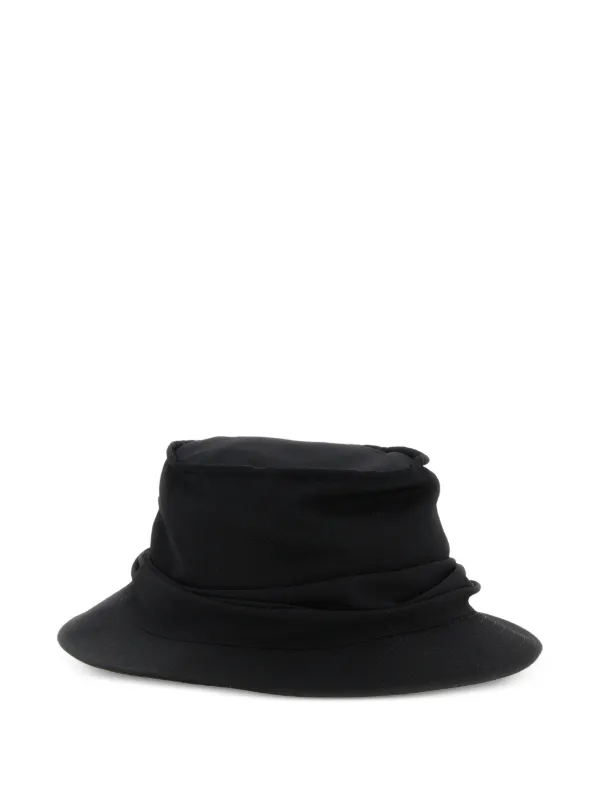 Yohji Yamamoto Drape Wool Hat | Black | FARFETCH ID