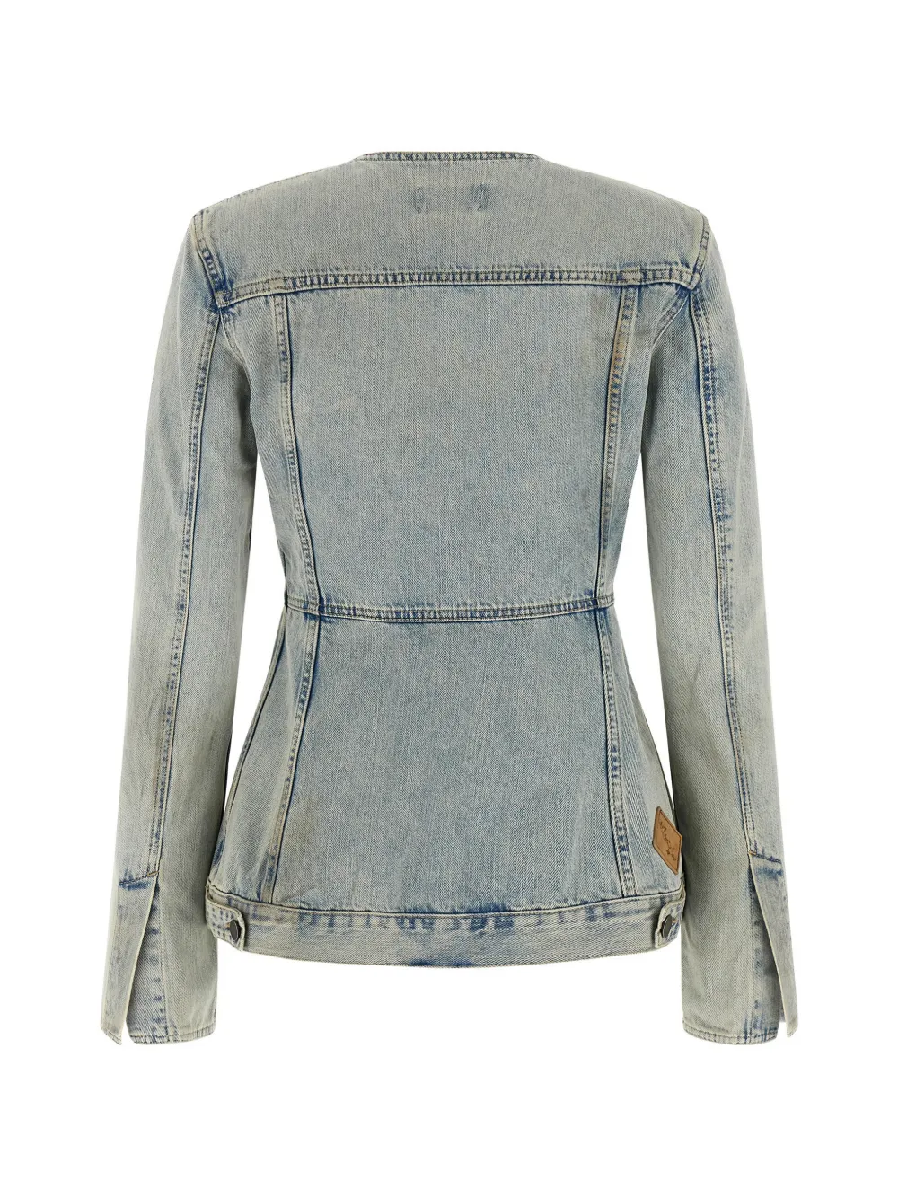  Haikure Long-sleeve Buttoned Jacket - Blue 