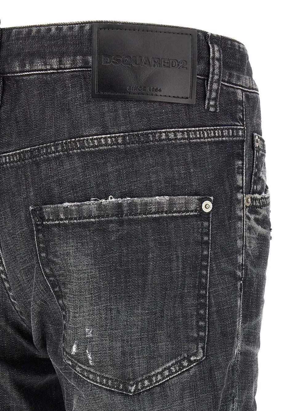 DSQUARED2 Skater jeans met gebruikt effect Grijs