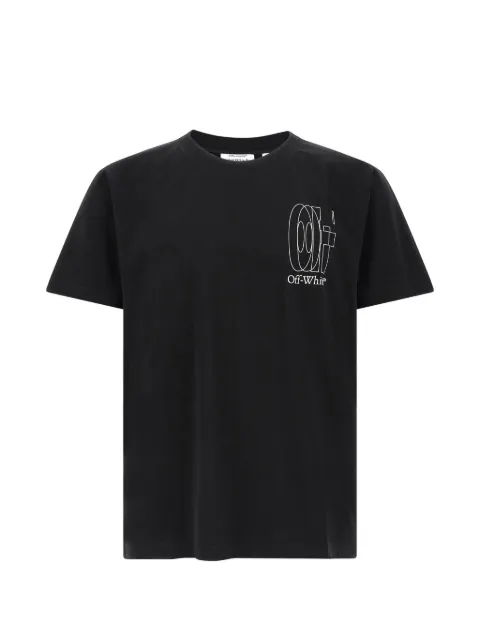 Off-White arrow embossed print T-shirt
