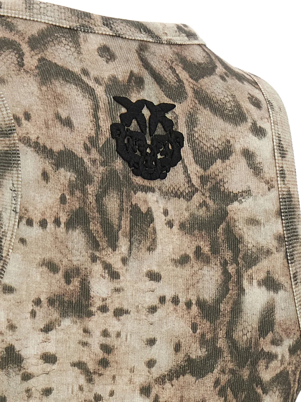  Pinko Novoli Printed Midi Dress - Neutrals 
