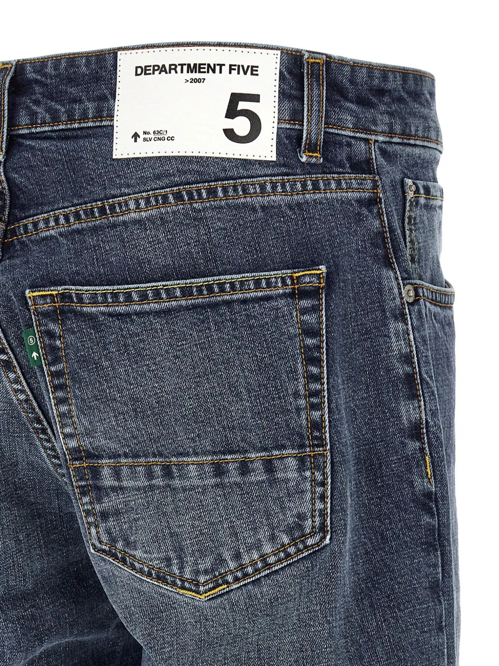 Department 5 Jeans met contrasterend stiksel Blauw