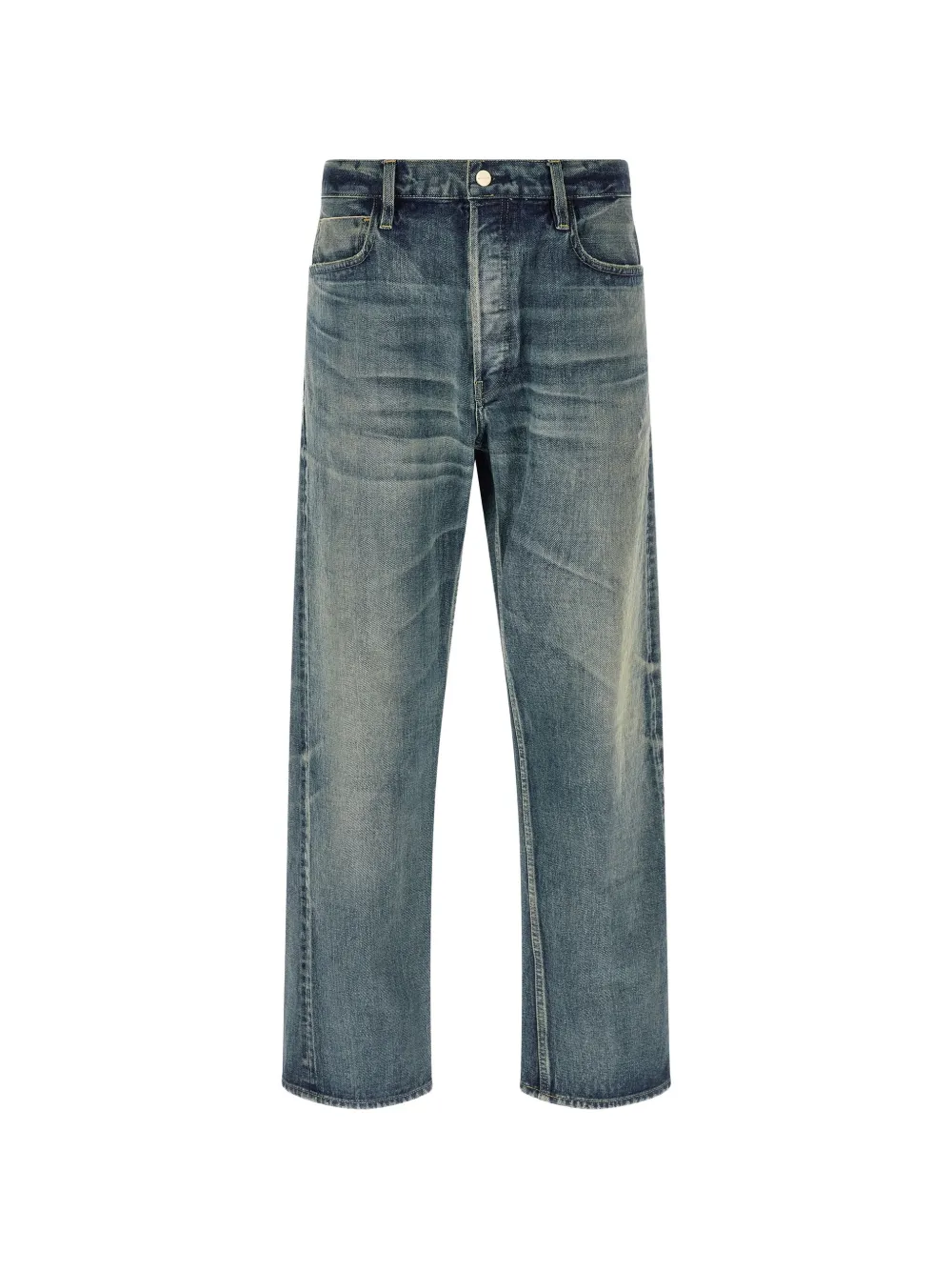 Fear Of God stonewashed straight jeans - Blu