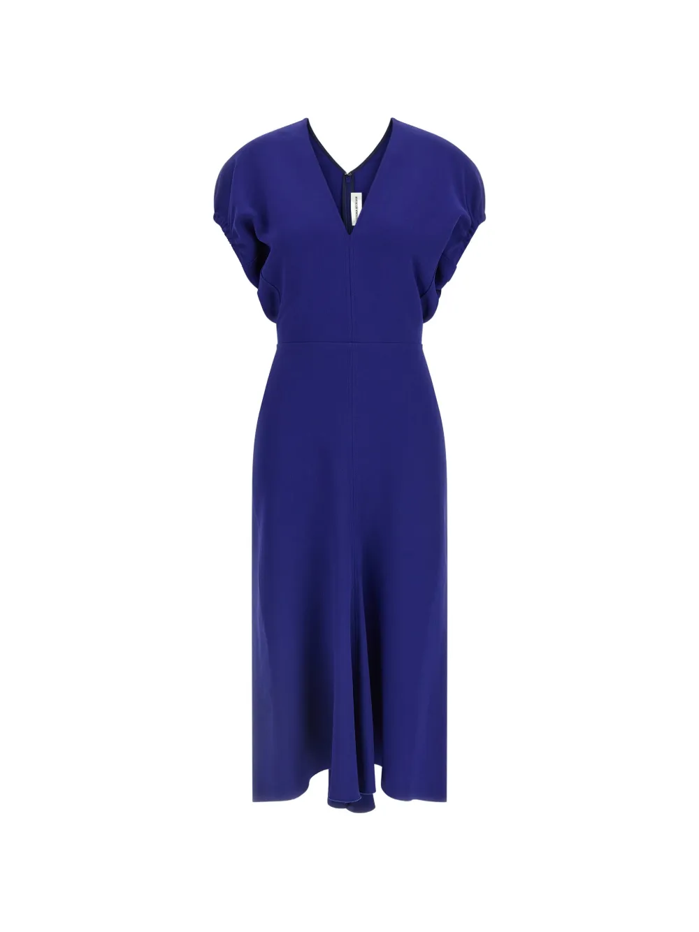 Victoria Beckham V-neck banded waist dress - Blu
