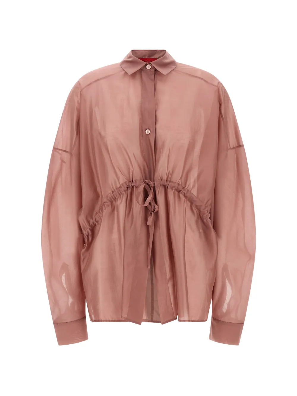 THELATEST mother-of-pearl button drawstring shirt - Rosa