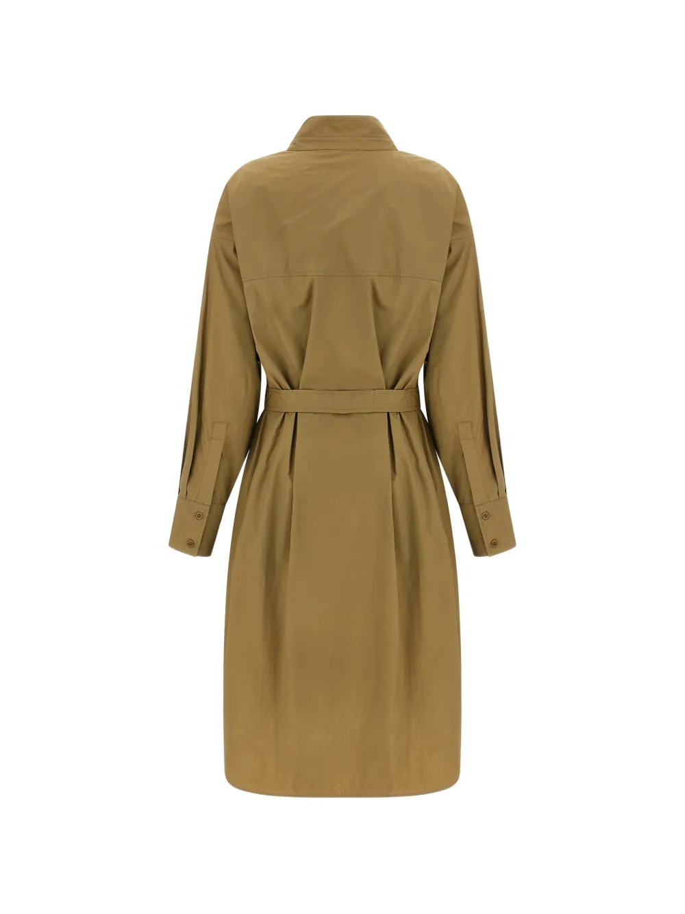 Nude Mini-jurk met V-hals Bruin