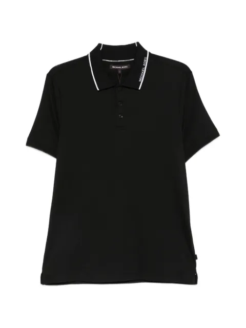 Michael Kors logo-print tipped polo shirt