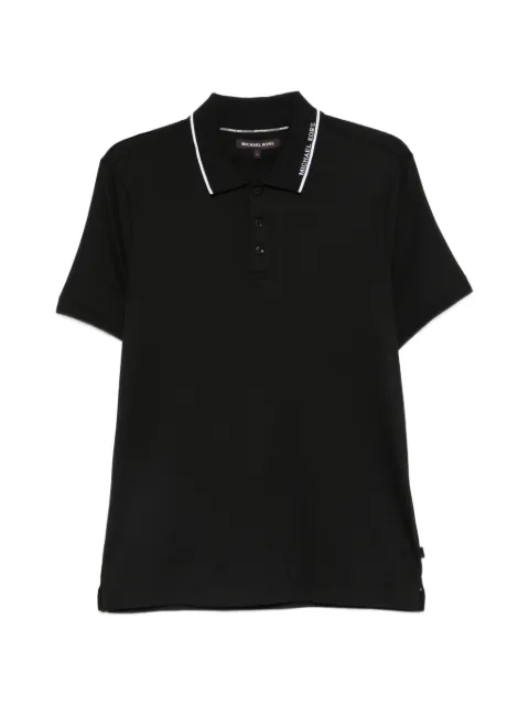 Michael Kors logo-print tipped polo shirt