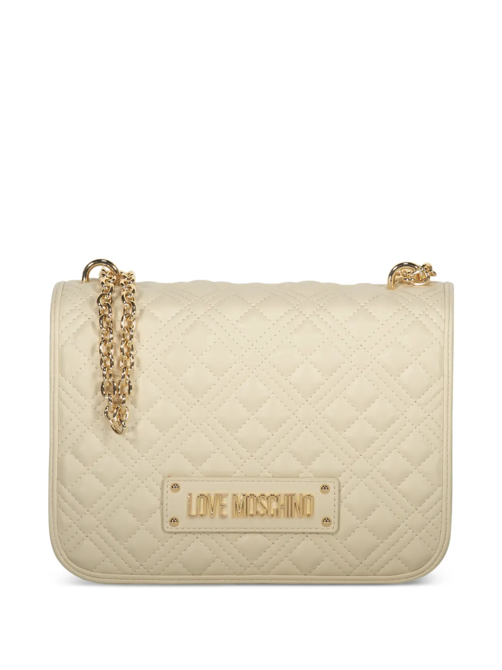 Love Moschino quilted chain shoulder bag - Toni neutri