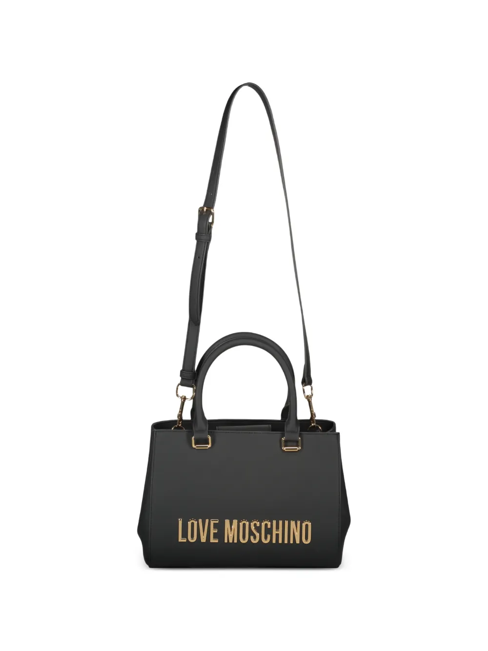 Love Moschino Stevige shopper met logo Zwart
