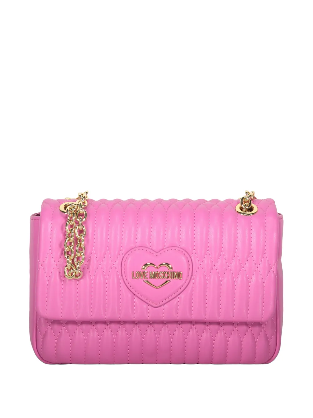 Love Moschino quilted heart shoulder bag - Rosa