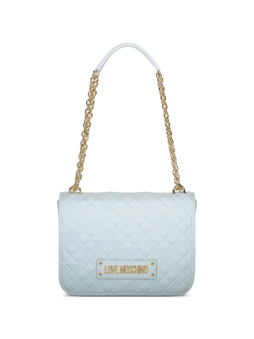 Love Moschino quilted chain shoulder bag - Blu