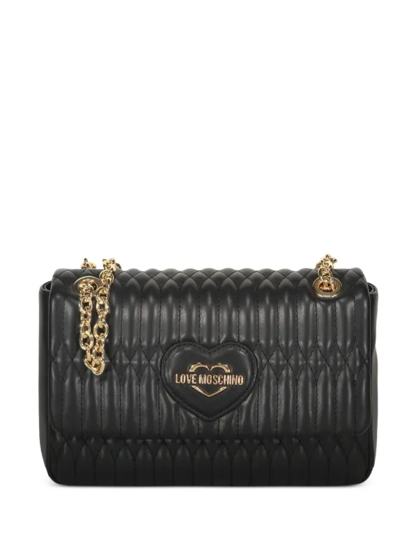 Love Moschino キルティング ショルダーバッグ | ブラック | FARFETCH JP