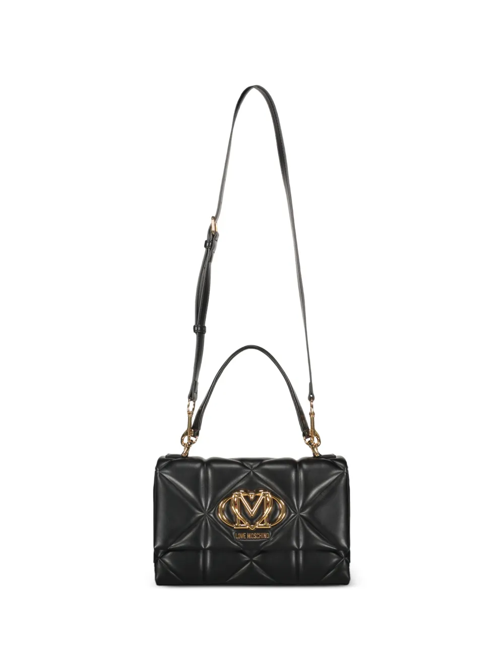 Love Moschino Shopper met logo Zwart