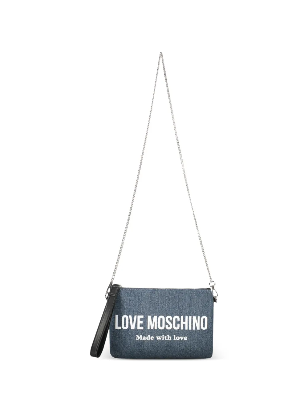 Love Moschino Schoudertas met logobandje Blauw