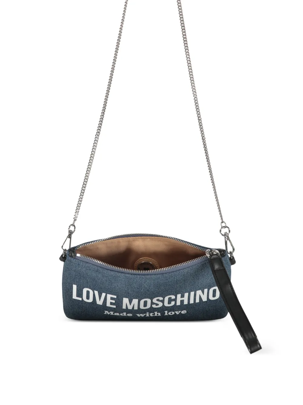 Love Moschino Schoudertas met logobandje Blauw
