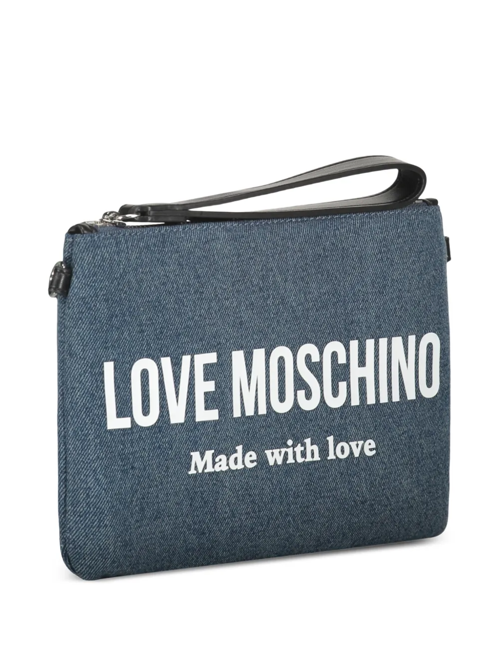 Love Moschino Schoudertas met logobandje Blauw