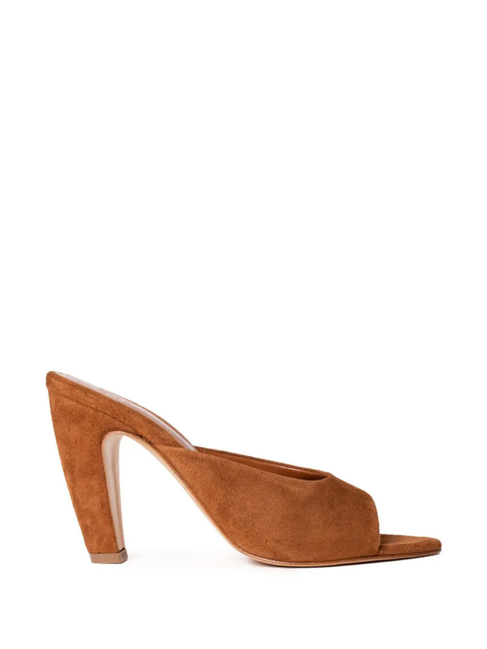 GIABORGHINI Edmond heeled mules - Marrone
