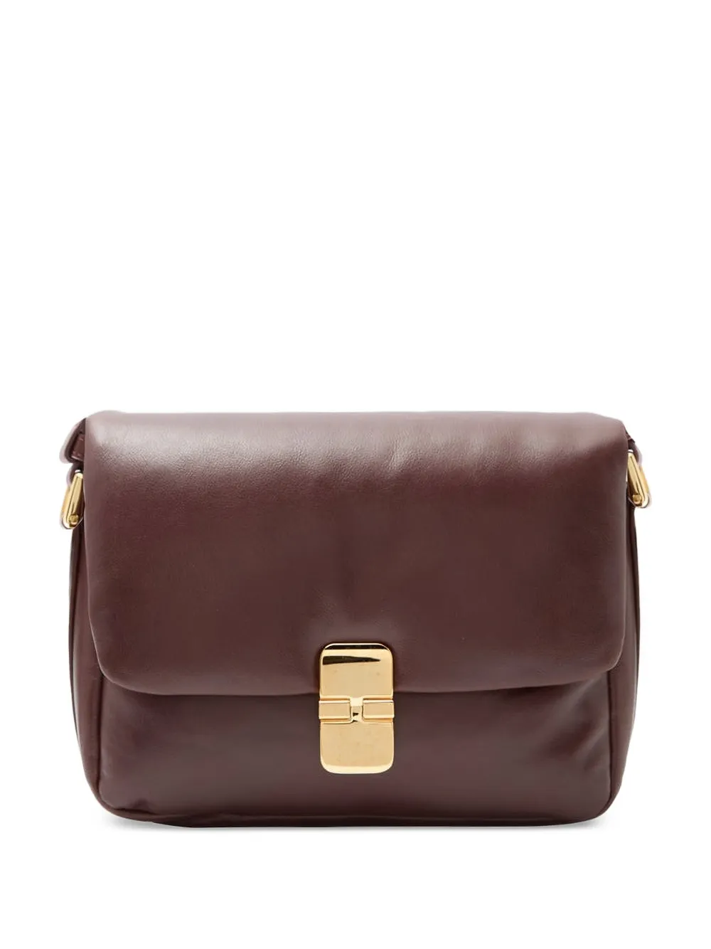 A.P.C. small Grace leather shoulder bag - Marrone