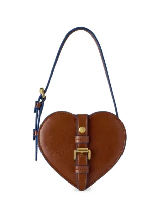 Mulberry Mini Roxanne buckle-detail Heart Bag | Brown | FARFETCH