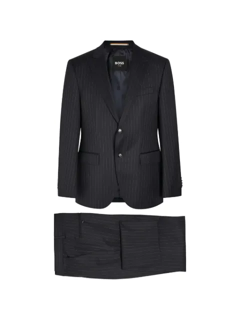 BOSS pinstripe single-breasted suit