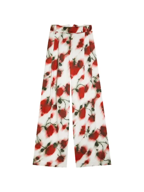 PATRICK ASSARAF floral-pattern trousers
