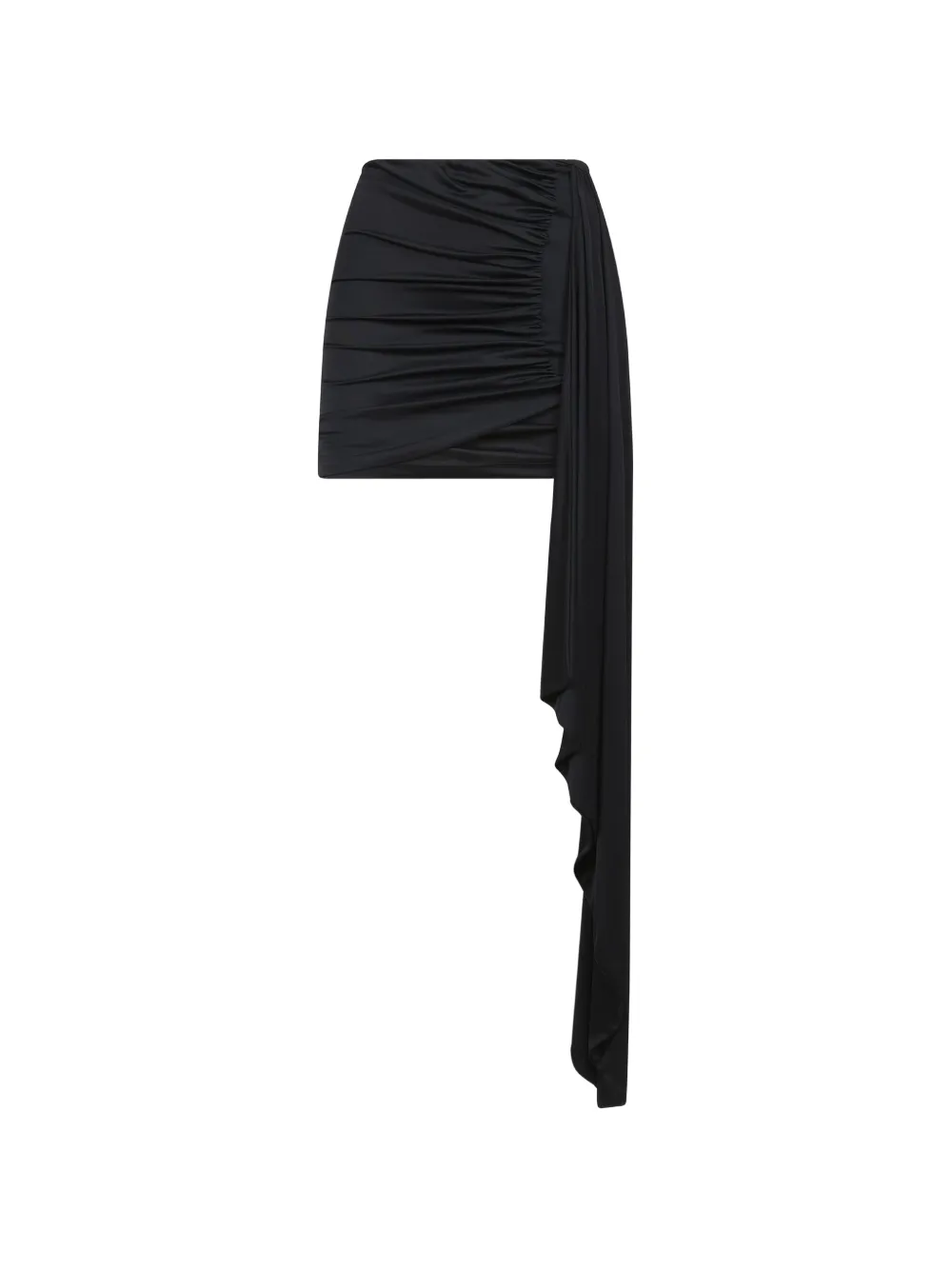 Amen draped mini skirt - Nero