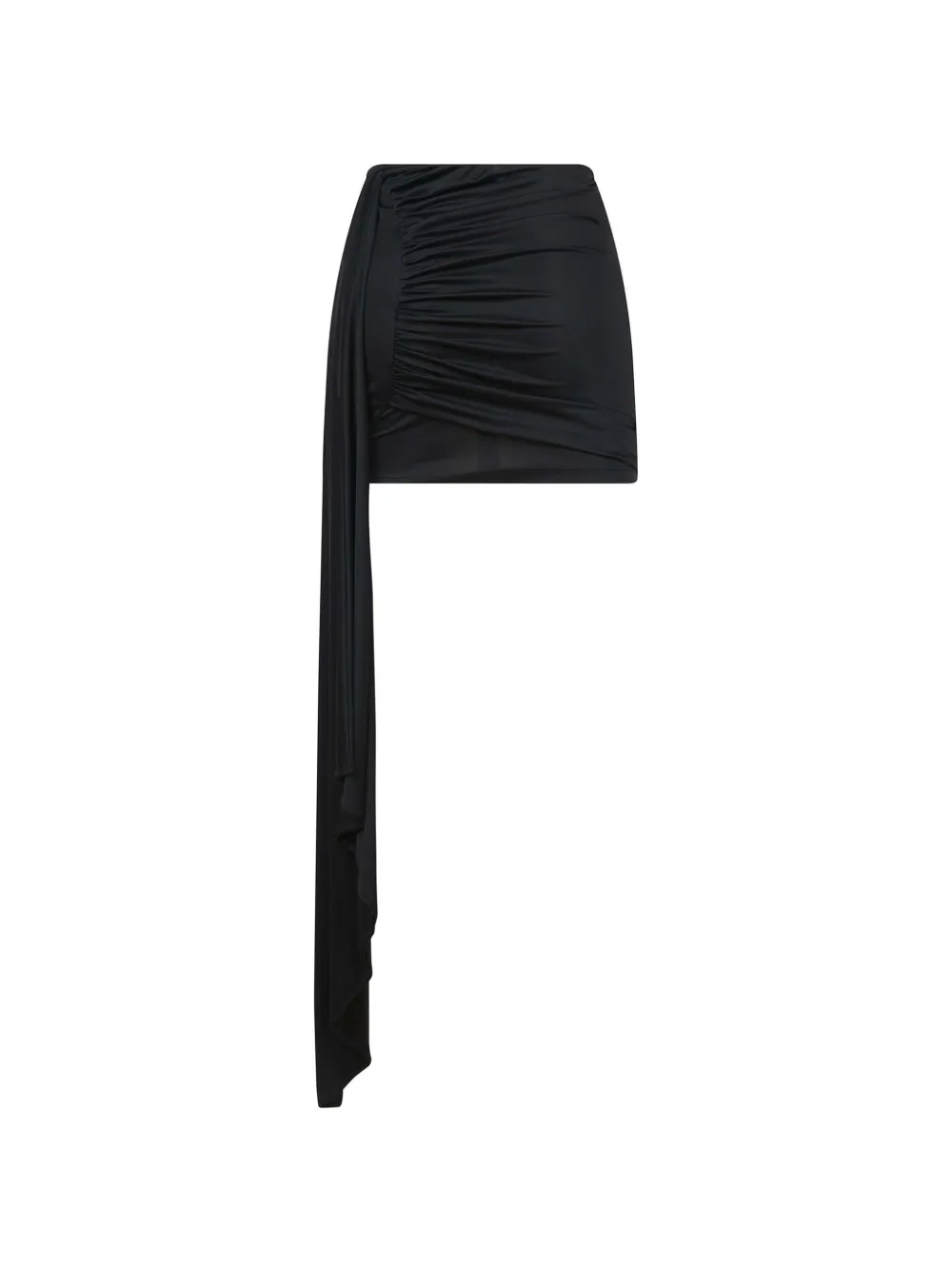  Amen Draped Mini Skirt - Black 