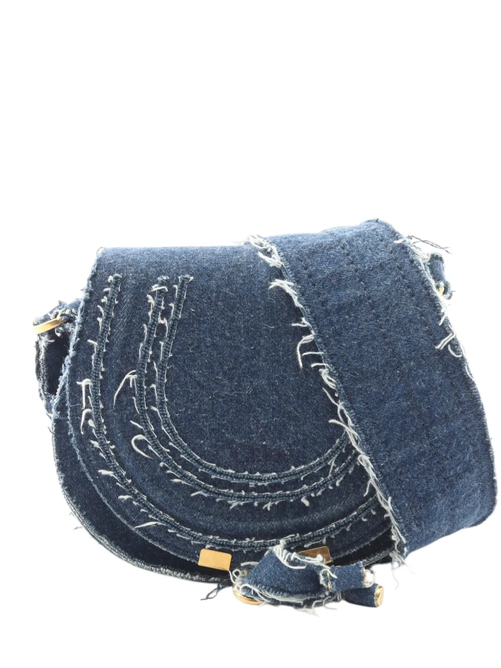 Chloé Pre-Owned 2010-2026 Denim Marcie crossbody bag - Blu