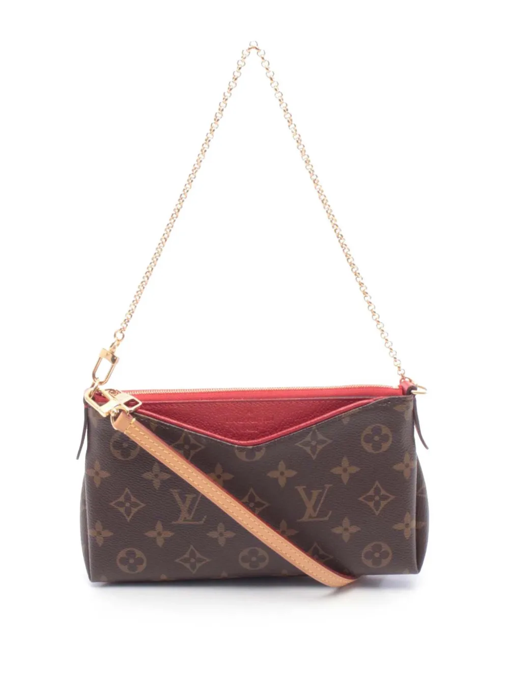 Louis Vuitton Pre-Owned 2016 Monogram Pallas Clutch satchel - Marrone