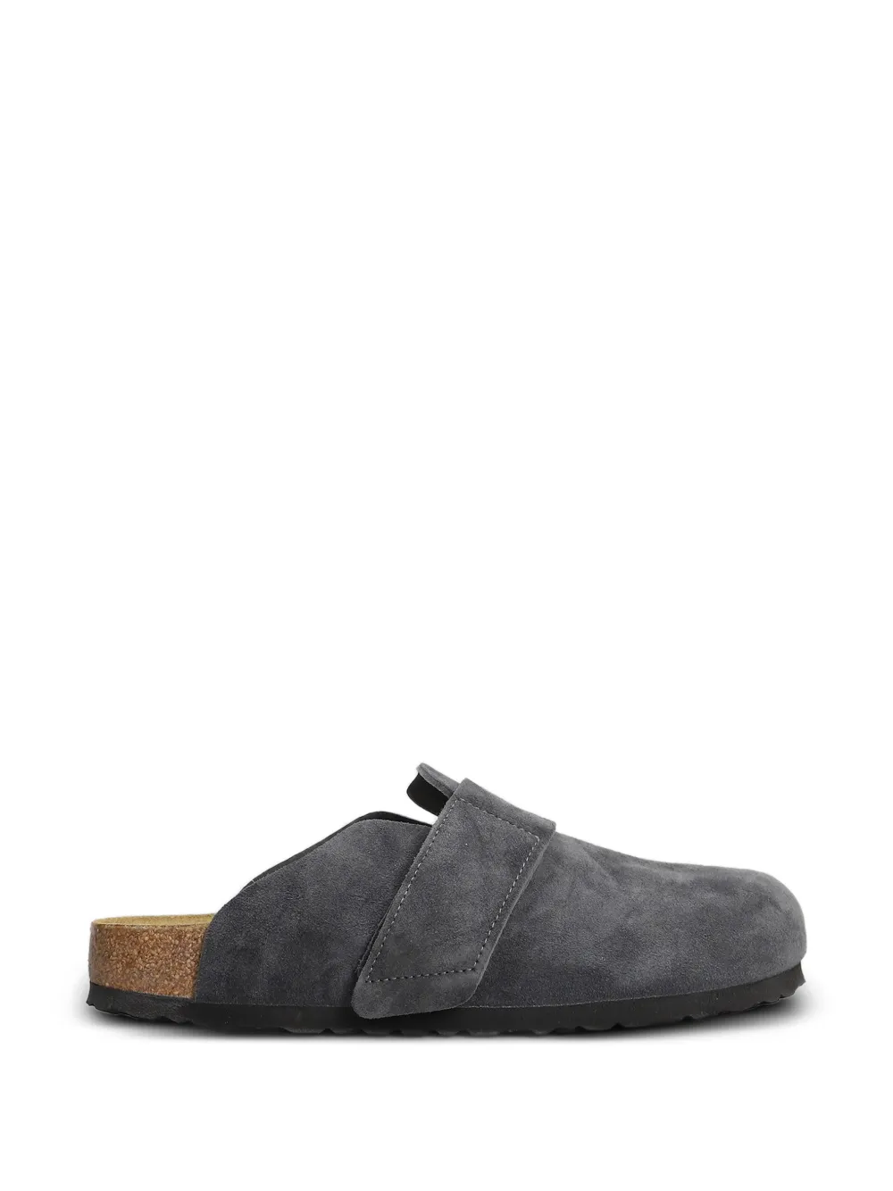Birkenstock Loma touch-strap suede slippers - Grigio