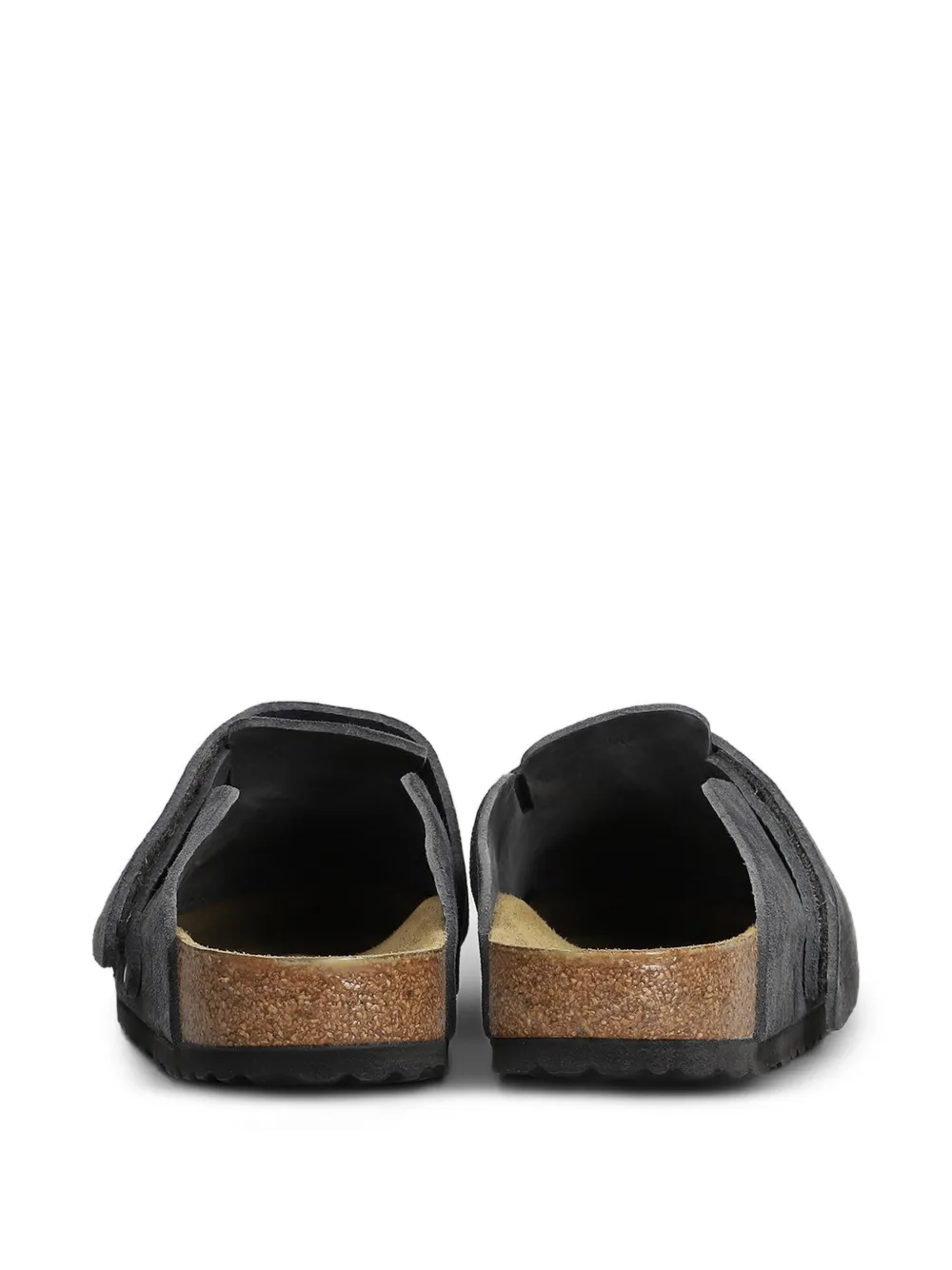 Birkenstock Loma touch-strap suede slippers Grijs
