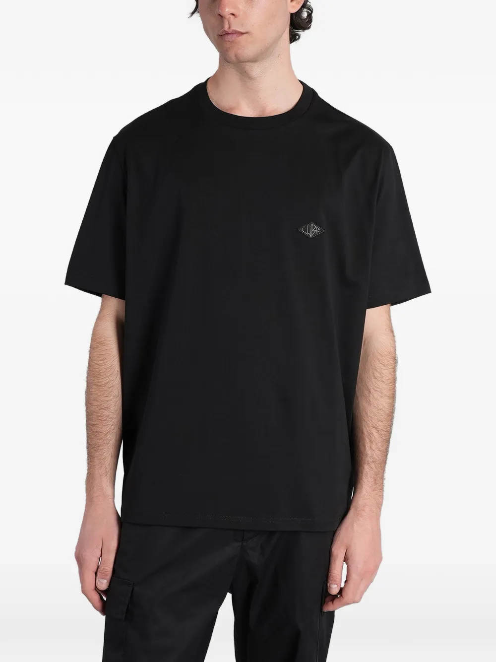 Low Brand B240 logo-patch T-shirt - Schwarz