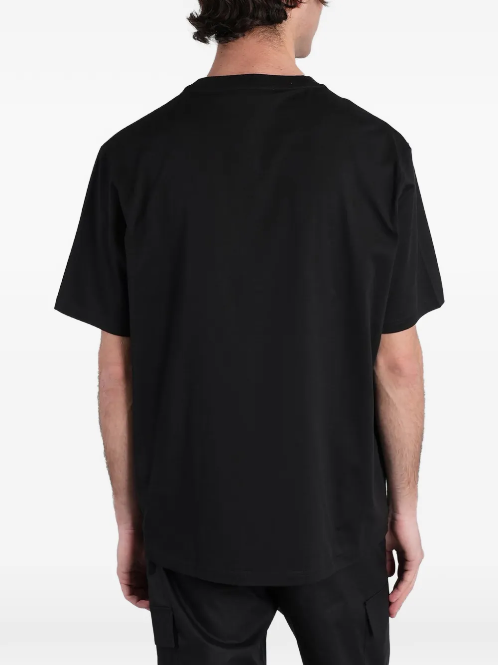 Low Brand B240 T-shirt met logopatch Zwart