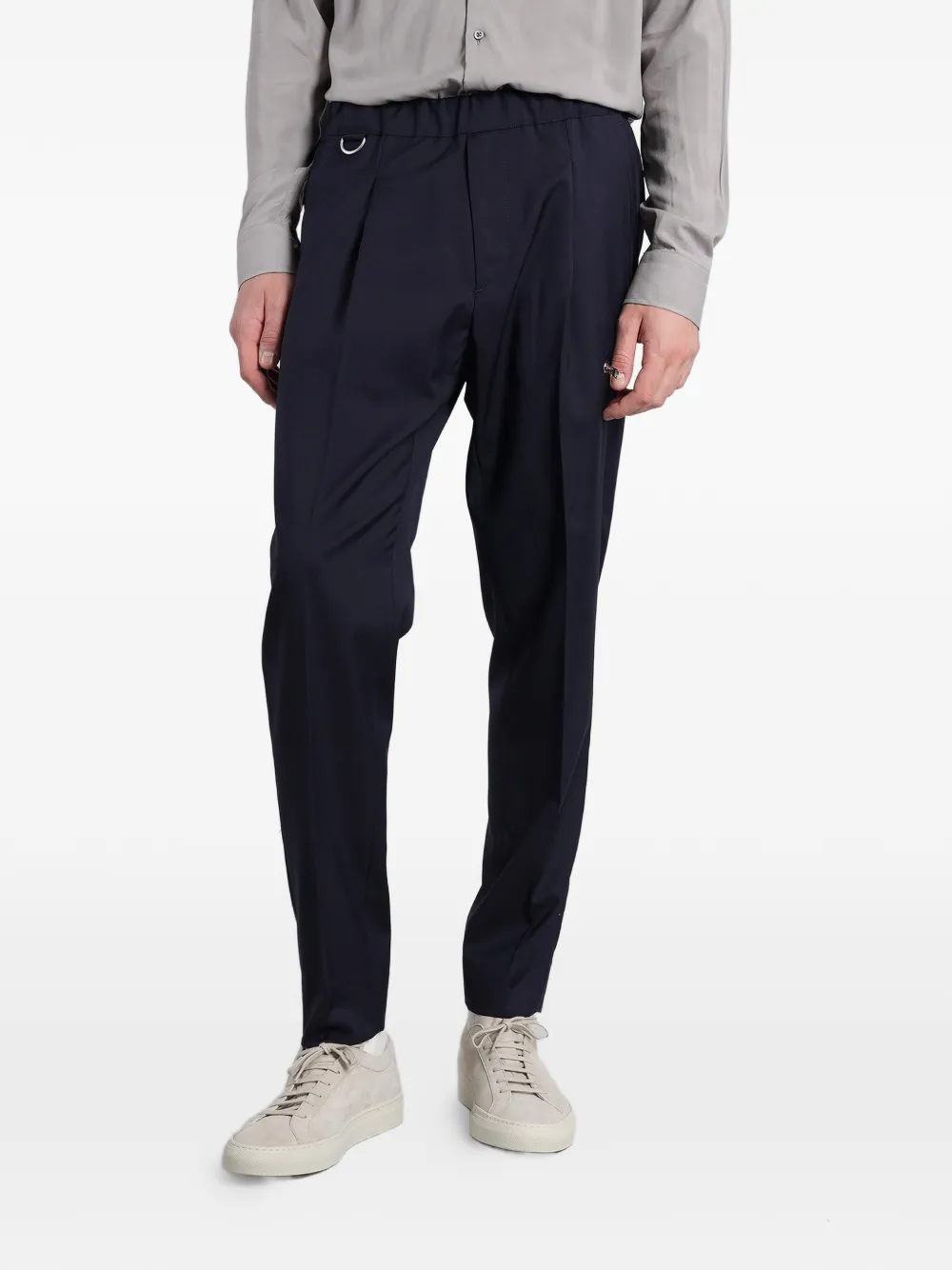 Low Brand Tokyo pleated-detail trousers - Blu