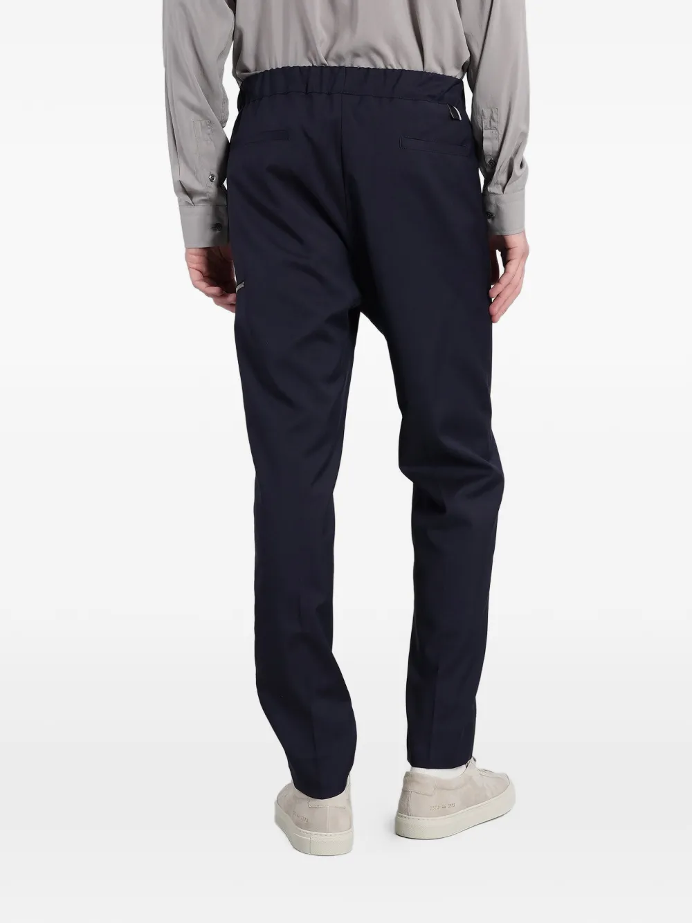 Low Brand Tokyo broek met geplooid detail Blauw