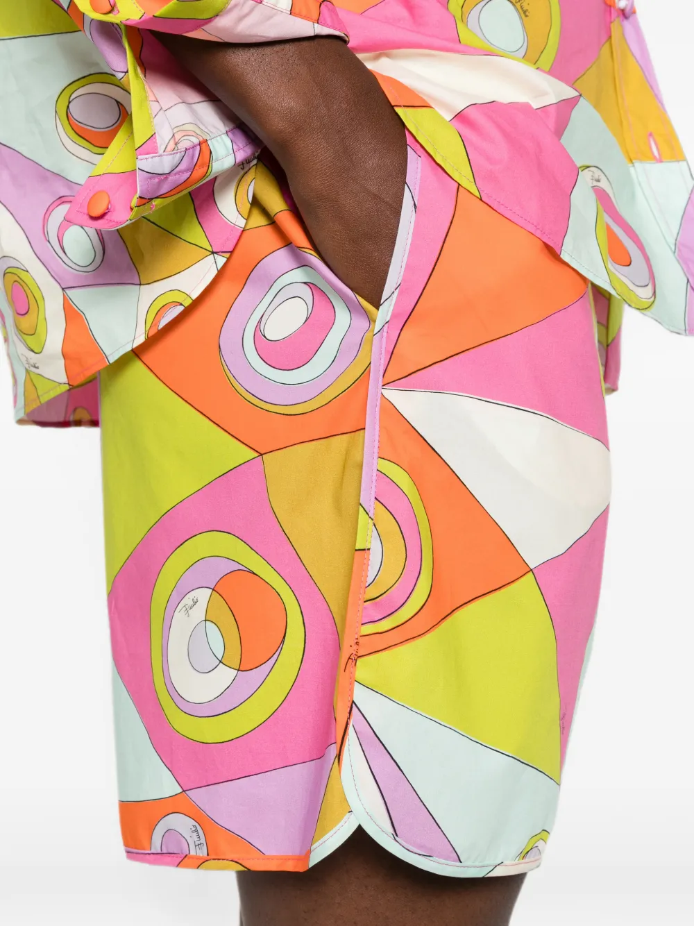 PUCCI Shorts met Iride-print Roze
