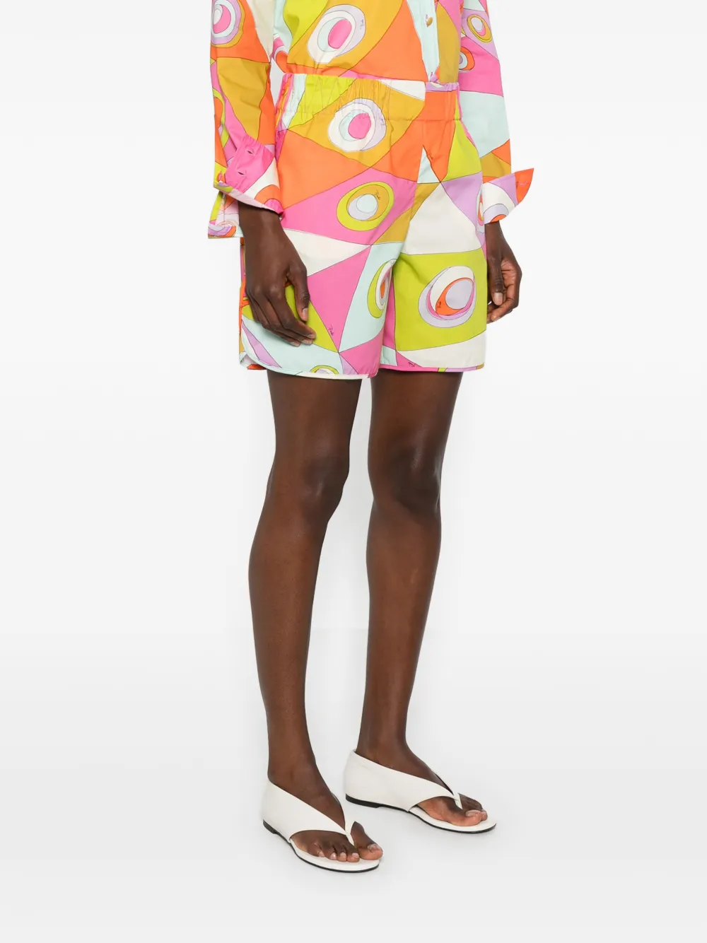 PUCCI Shorts met Iride-print Roze