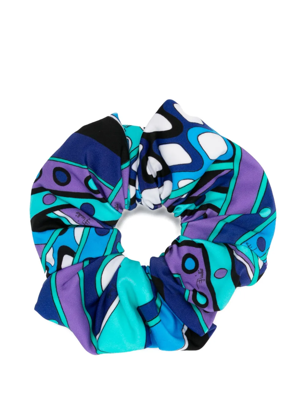 PUCCI Vivara-print zip-pocket scrunchie - Viola