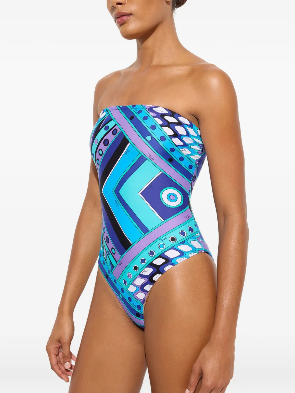 PUCCI Badpak met Vivara-print Blauw