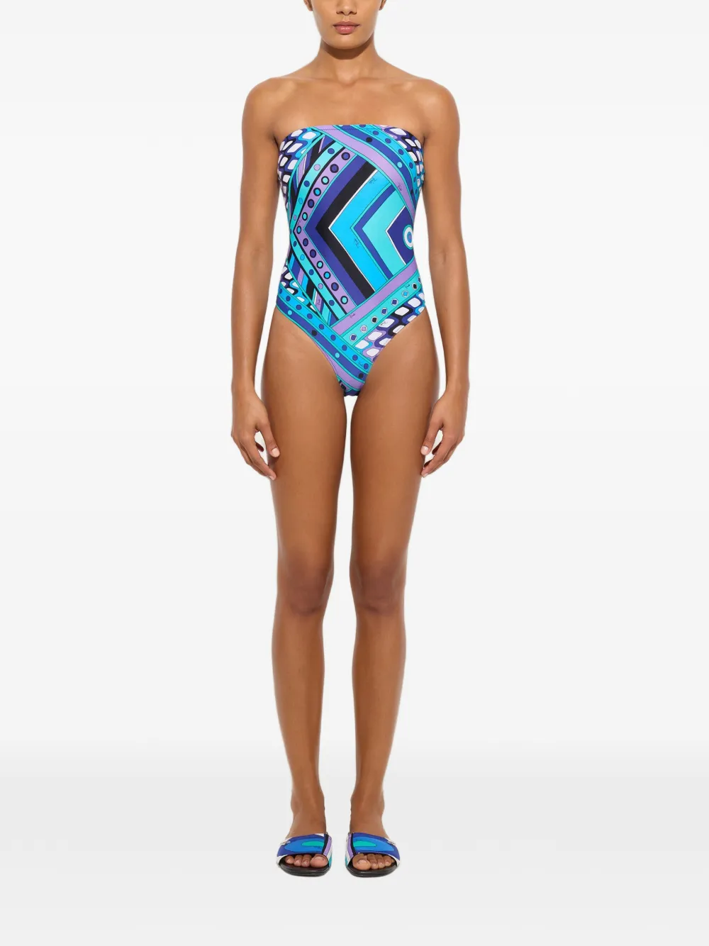 PUCCI Badpak met Vivara-print Blauw