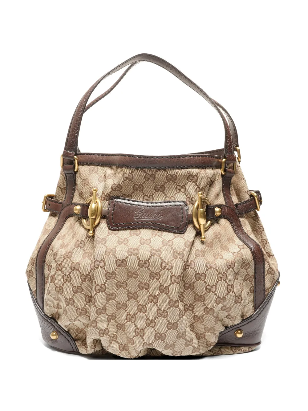 Gucci Pre-Owned 2000s horse-bit canvas tote bag - Toni neutri