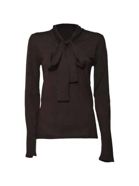 SOLOTRE bow blouse