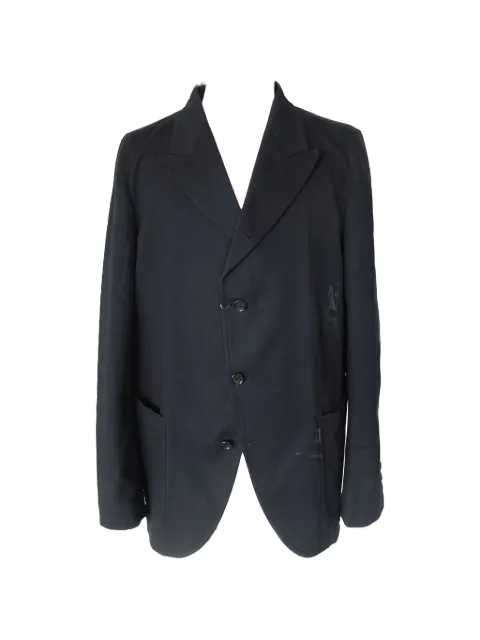 Comme Des Garçons Shirt graphic-print single-breasted blazer
