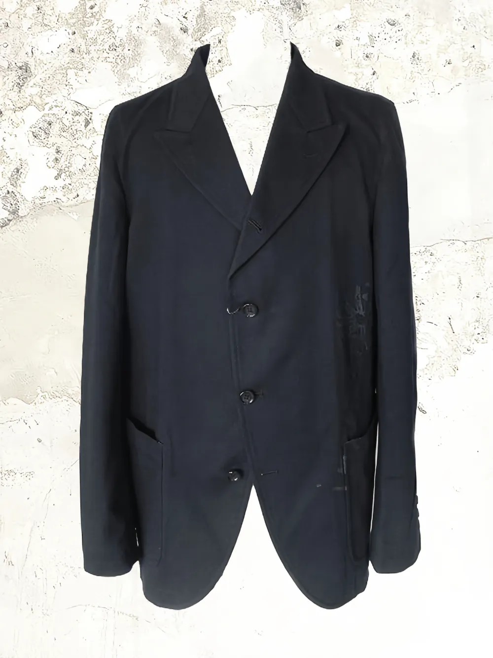 Comme Des Garçons Shirt graphic-print single-breasted blazer - Blu
