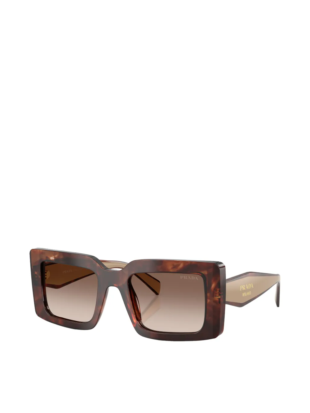  Prada Eyewear Square-frame Sunglasses - Brown 