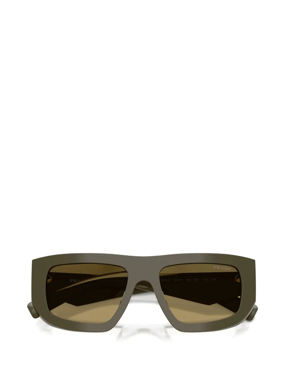 Prada Eyewear Zonnebril met geometrisch montuur Groen