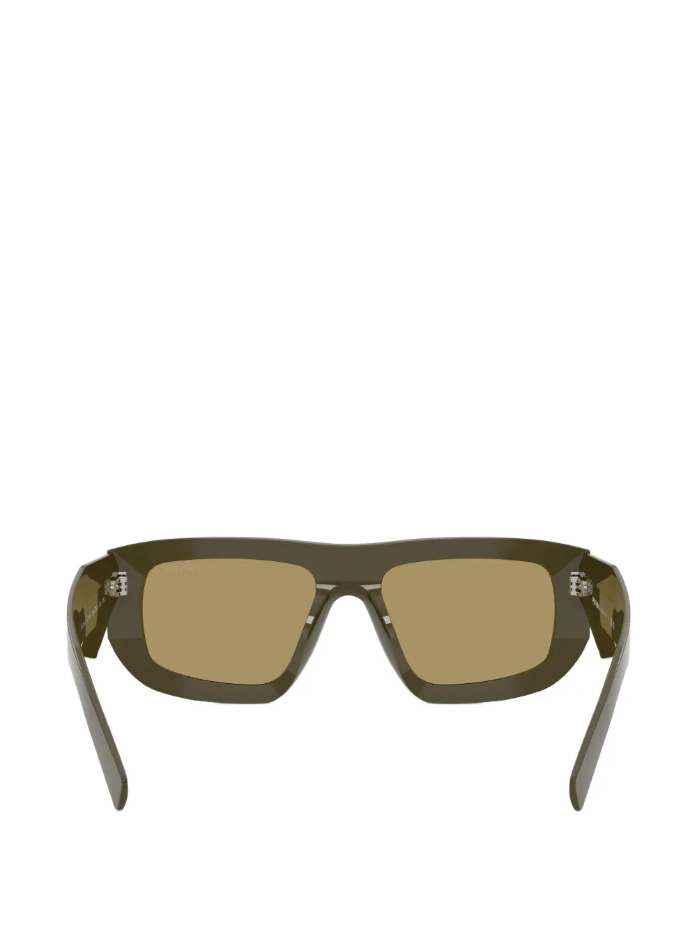Prada Eyewear Zonnebril met geometrisch montuur Groen
