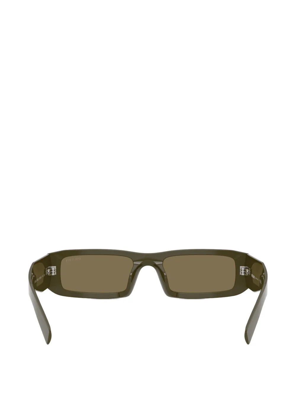 Prada Eyewear Zonnebril met logo Groen
